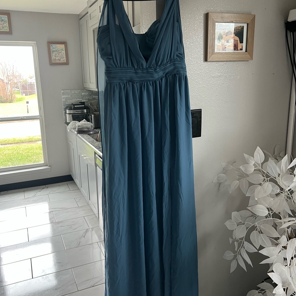 Birdy Grey Grace Chiffon Dress With Slit - Twilight